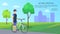 Active Lifestyle, Bicyclist Vector Illustration