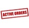 Active orders
