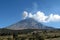 Active Popocatepetl volcano in Mexico