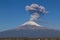 Active Popocatepetl volcano in Mexico,fumarole