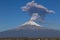 Active Popocatepetl volcano in Mexico,fumarole