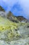 Active steam vents on White Island, New Zealand`s most active cone volcano