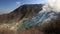 Active sulphur vents of Owakudani at Fuji volcano