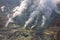 Active sulphur vents of Owakudani, Japan