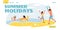 Active summer holiday for children landing page