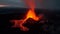 The active volcano inferno erupted, destroying the volcanic landscape generated by AI