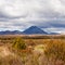 Active volcano Mount Ngauruhoe in Tongariro NP NZ