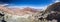 Active volcano mountains landscape Salar De Uyuni, travel Bolivia