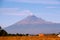 Active volcano Popocatepetl view from tlaxcala city, mexico I