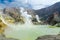 Active Volcano at White Island New Zealand. Volcanic Sulfur Crater Lake.