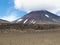 Active volcanoe cone Mount Ngauruhoe New Zealand