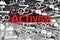 ACTIVISM concept blurred background