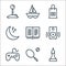 Activities line icons. linear set. quality vector line set such as chess game, tennis, gaming console, music box, book, sleeping,