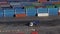 Activity in the container terminal.Time Lapse