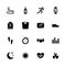 Activity Tracking - Flat Vector Icons