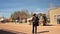 An actor dressed as a wild west sheriff in Tombstone, Arizona