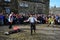 Actors and audience in the traditional good friday pace egg play in heptonstall west yorkshire