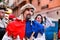 Actors performing at the Medieval Market in Elche