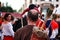 Actors performing at the Medieval Market in Elche