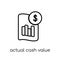 Actual Cash Value icon. Trendy modern flat linear vector Actual