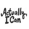 Actually I can. Vector hand drawn illustration sticker with cartoon lettering. Good as a sticker, video blog cover