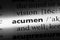 acumen