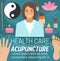 Acupuncture alternative health care medicine