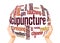 Acupuncture word cloud sphere concept