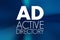AD - Active Directory acronym