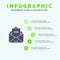 Ad, Advertising, Email, Letter, Mail Solid Icon Infographics 5 Steps Presentation Background