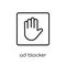 Ad blocker icon from Marketing collection.