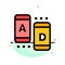 Ad, Marketing, Online, Tablet Abstract Flat Color Icon Template