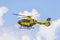 Adac paramedic rescue helicopter near siegen germany