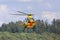 Adac paramedic rescue helicopter near siegen germany