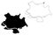Adachi City State of Japan, island country, Tokyo Prefecture map vector illustration, scribble sketch City of Adachi map