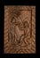 Adam and Eve Naive Wood Bas Relief