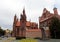 The Adam Mickiewicz monument and the Church of St. Anne in Vilnius.