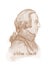 Adam Smith Engraving Style Sketch Portrait