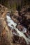 Adams Falls - 55 foot waterfall flowing through a gorge in Rocky Mountain National Park