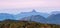 Adams peak sacred mountain scenic landscape photograph from the Horton plains national park