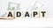 ADAPT word made with building blocks