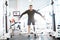 Adaptive Athlete Using Machines in Gym