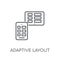 Adaptive Layout linear icon. Modern outline Adaptive Layout logo