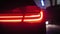 Adaptive LED optics for BMW 7 Series, close shot, color light and smoke, rear lights