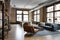 adaptive reuse project of historical building, with modern details and furnishings