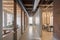 adaptive reuse project with interior design and decor that reflects the building's past