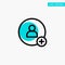 Add, Contact, Twitter turquoise highlight circle point Vector icon