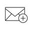 Add email linear icon
