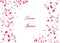 Add filler text flowers brush strokes pink red