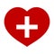 Add lover symbol - flat vector icon - add heart